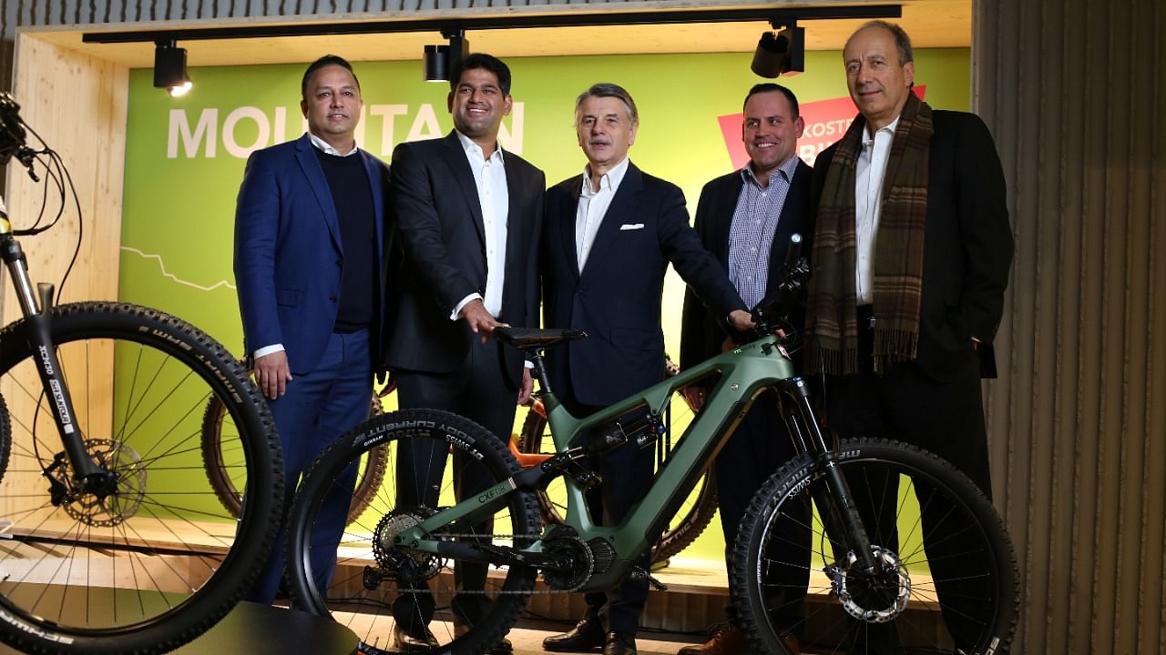 Sudarshan Venu and Reto Waeffler, CEO SEMG along with other officials at the signing in ceremony. Credit: Special Arrangement