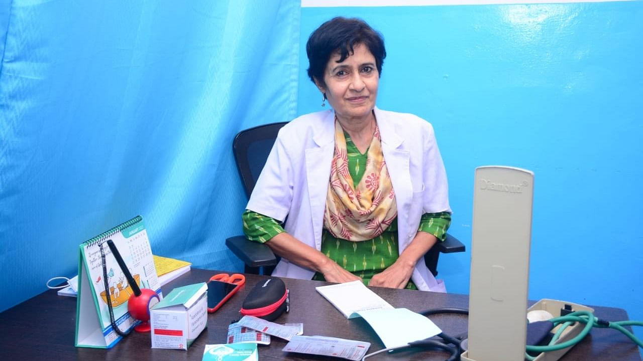 Dr Kavery Nambisan at her health clinic. Credit: DH Photo