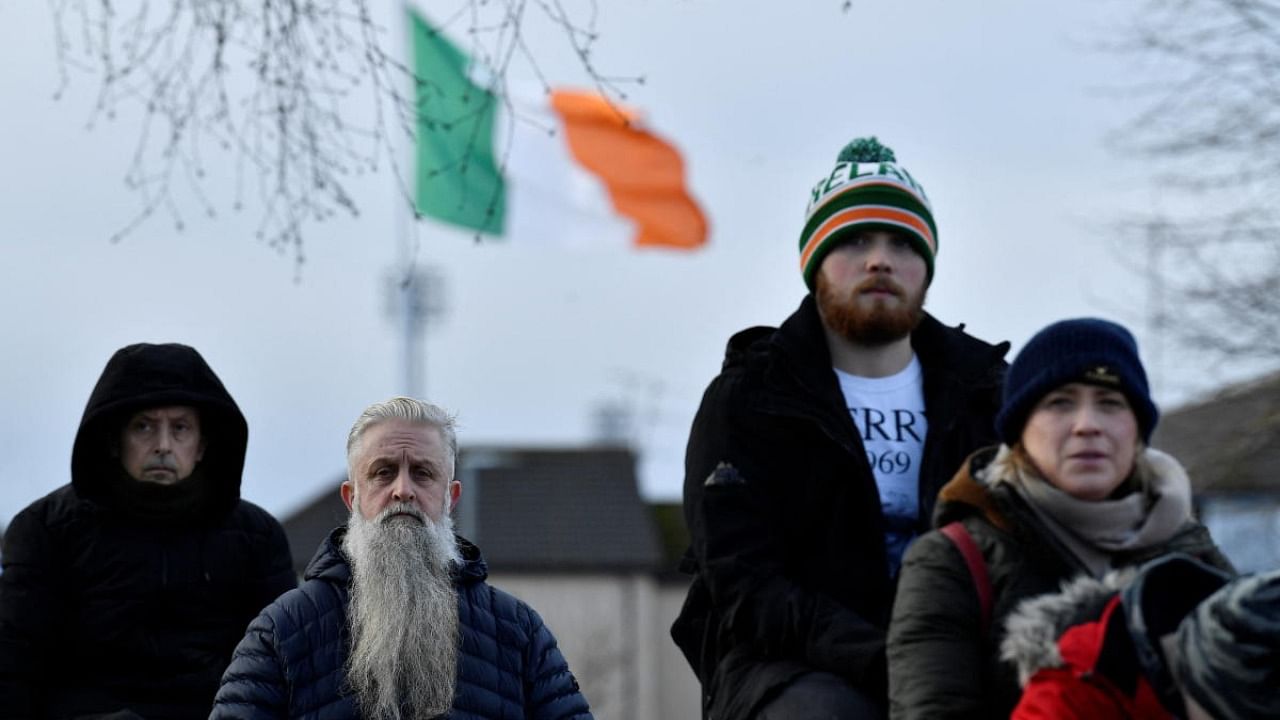 People attend a memorial service to mark the 50th anniversary of 'Bloody Sunday' in Londonderry, Northern Ireland. Credit: Rueters Photo