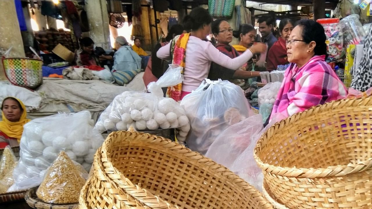 Women-only markets, such as the Ima Keithal, are high contributors to the state economy. Credit: DH File Photo