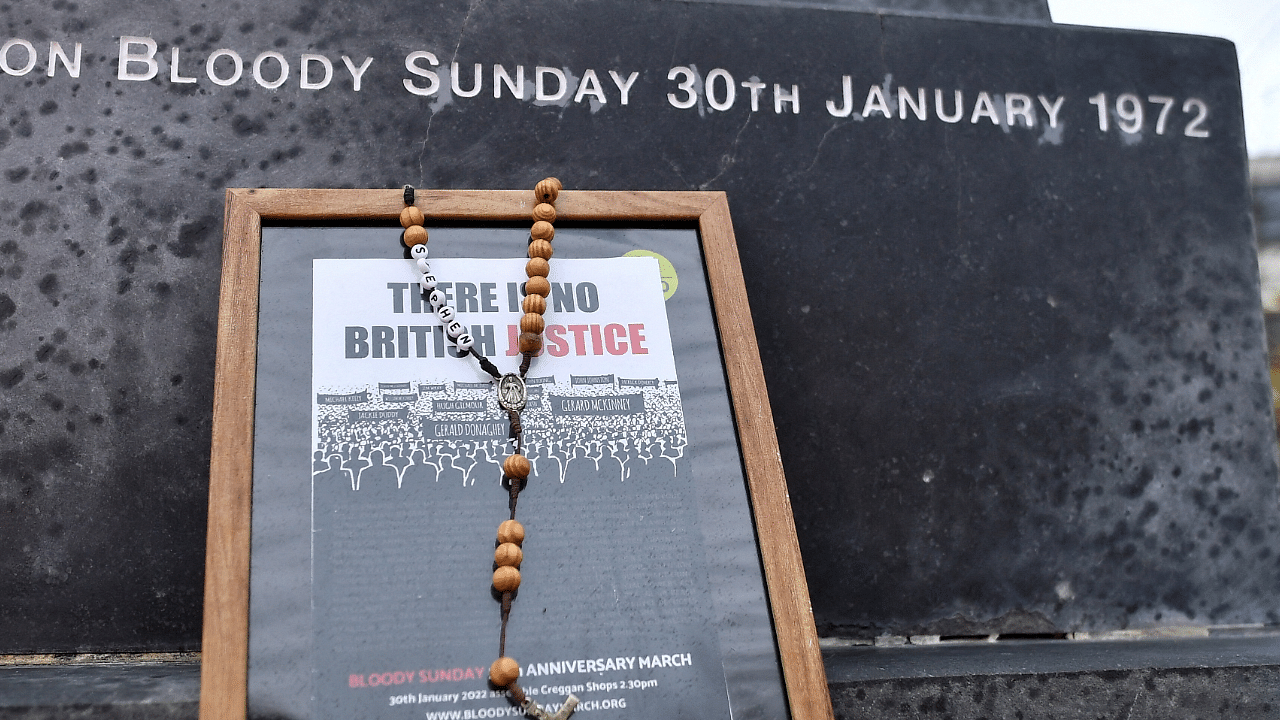 50th anniversary of the "Bloody Sunday" shootings, in Londonderry. Credit: Reuters Photo