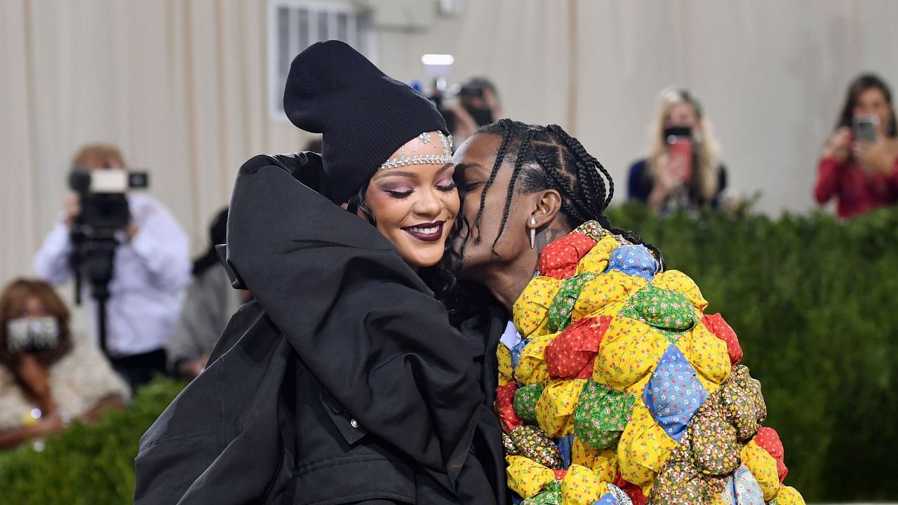 Barbadian singer Rihanna and US rapper A$AP Rocky. Credit: AFP File Photo