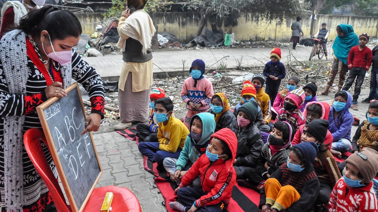 On education, the survey said it is difficult to gauge the real-time impact of repeated lockdowns on the education sector because the latest available comprehensive official data dates back to 2019-20. Credit: PTI Photo