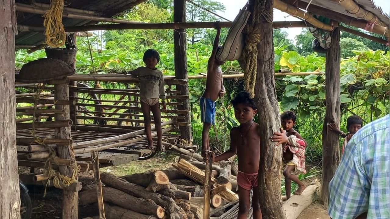 Children in an interior village along Indo-Bhutan border in Assam. Credit: Assam State Commission for Protection of Child Rights