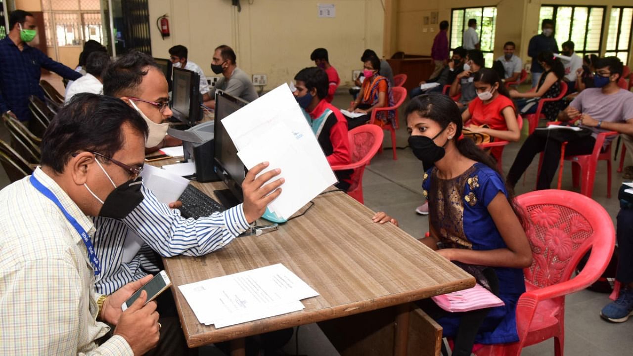 As per the schedule issued by KEA, candidates have to submit their original documents at KEA office in Bengaluru on February 5 and 7. Credit: DH File Photo