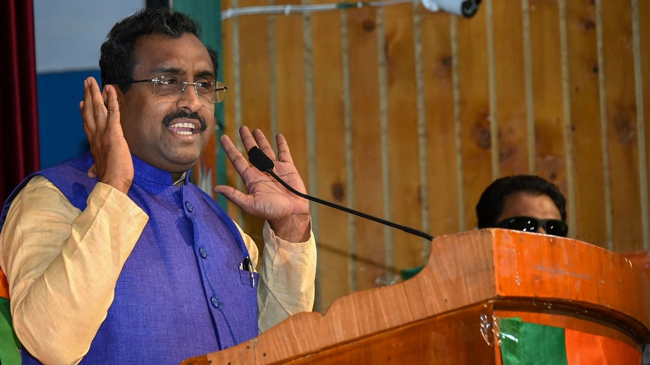 Senior RSS functionary Ram Madhav. Credit: PTI Photo