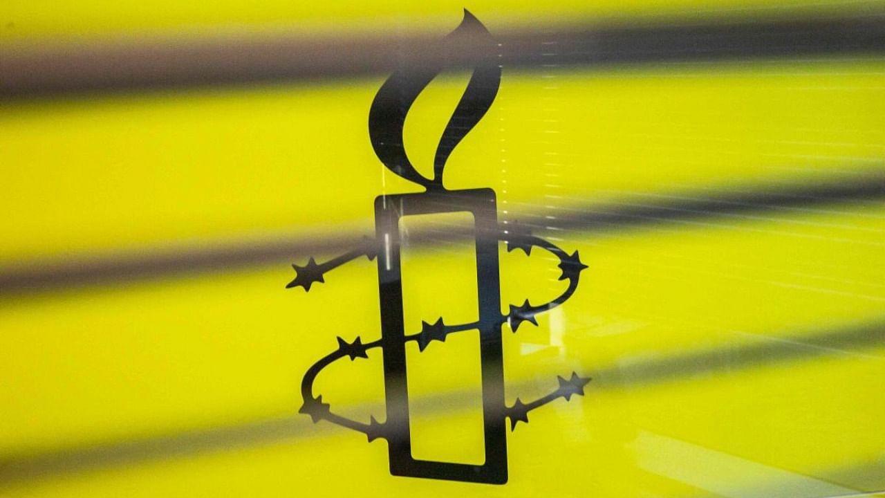 The logo of Amnesty International. Credit: AFP File photo