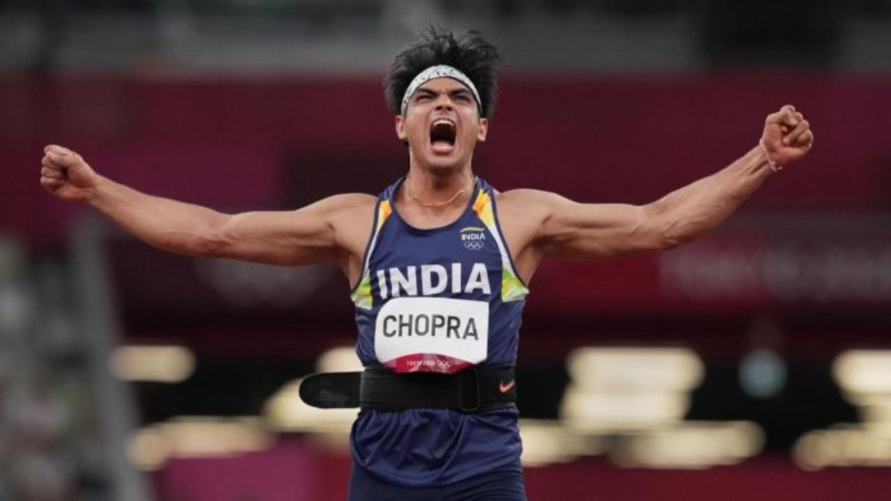 Olympic gold-medalist Neeraj Chopra. Credit: PTI Photo