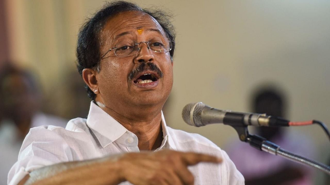 Minister of State for External Affairs V Muraleedharan. Credit: PTI File Photo