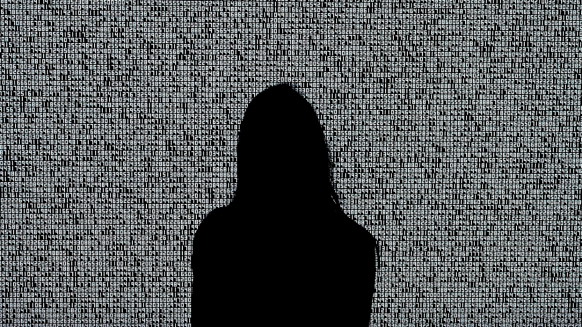 A woman looks at a NFT by Ryoji Ikeda titled "A Single Number That Has 10,000,086 Digits" during a media preview. Credit: Reuters Photo