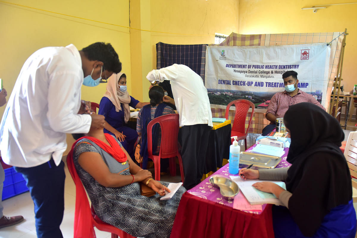 A free cancer testing and awareness camp was organised on Jana Shikshana Trust premises in Mangaluru on Wednesday.