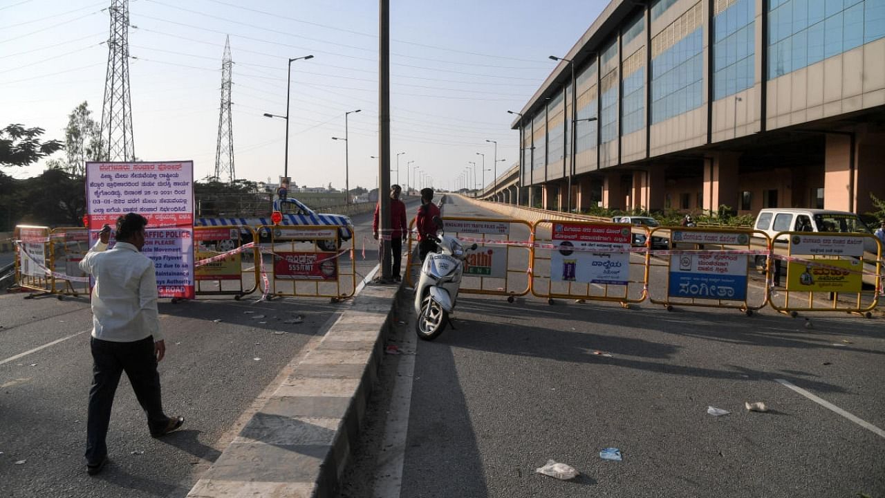 The three-km flyover has been shut since December 25. Credit: DH file photo