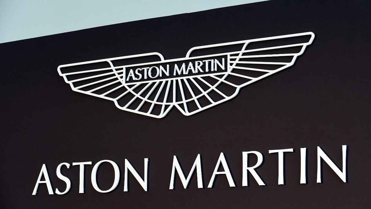 An Aston Martin logo is pictured at the factory in Saint Athan. Credit: Reuters File Photo