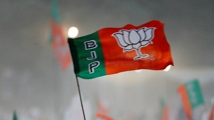 BJP flag. Credit: Reuters Photo