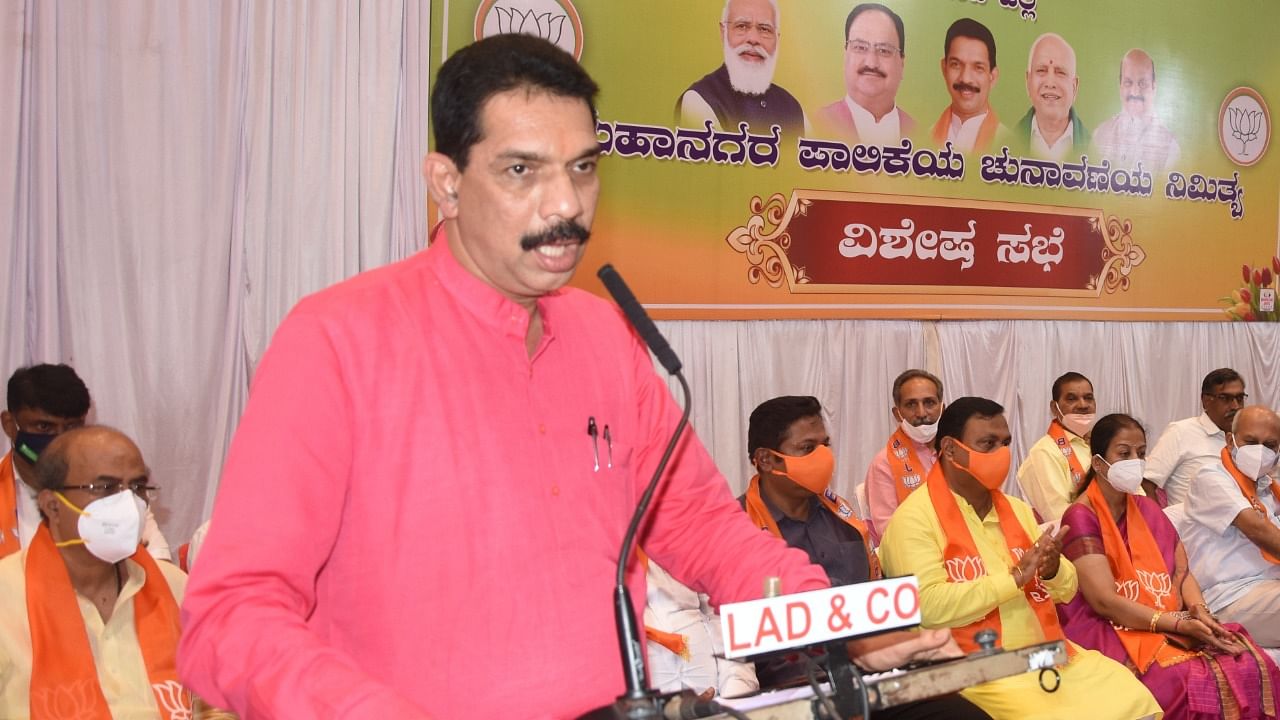 Karnataka BJP chief Nalin Kumar Kateel. Credit: DH Photo