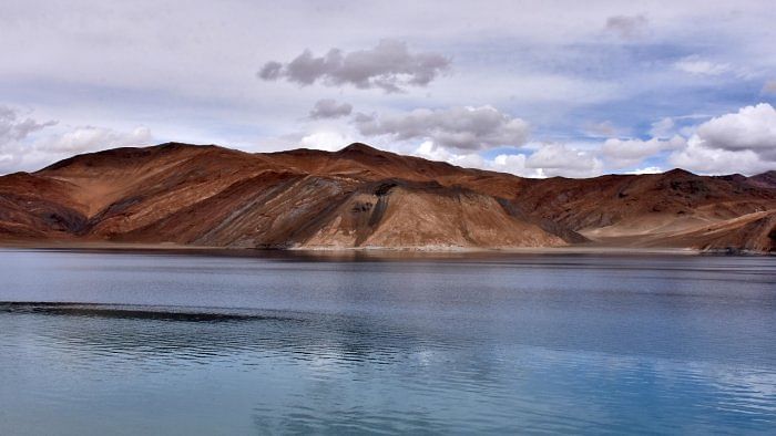A view of Pangong Tso lake in Ladakh region. Credit: Reuters File Photo