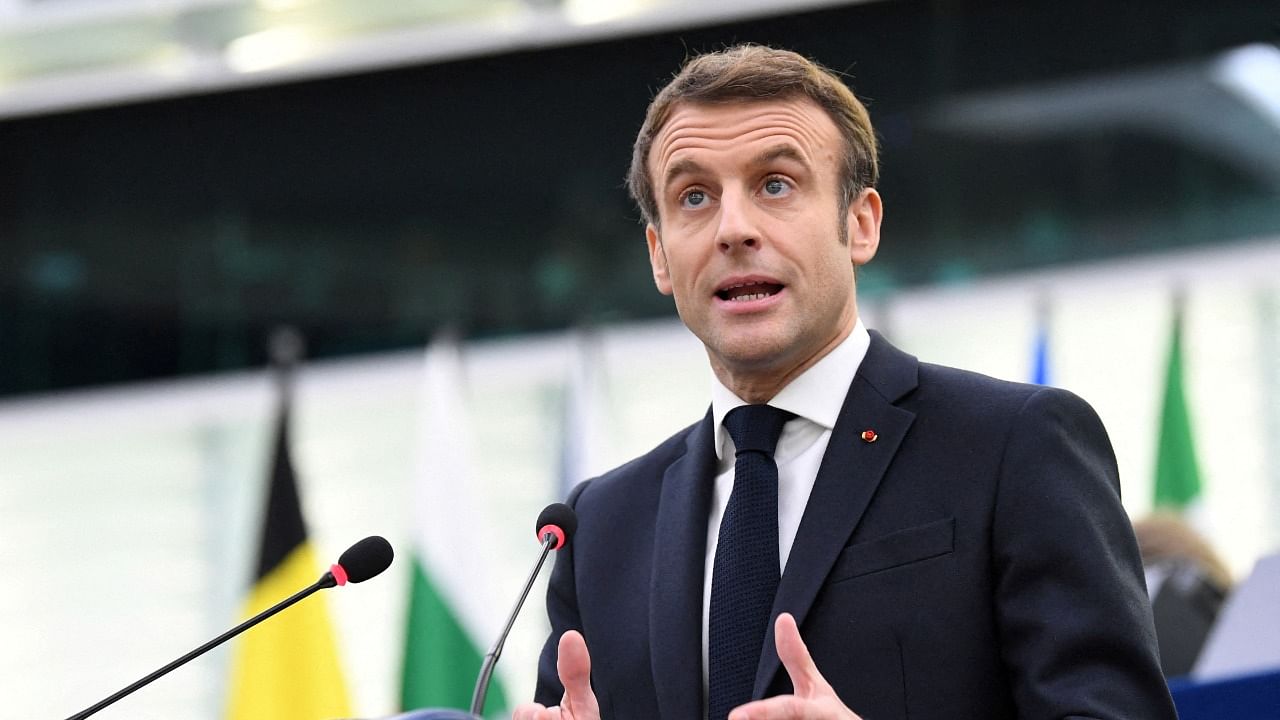 French President Macron. Credit: Reuters Photo