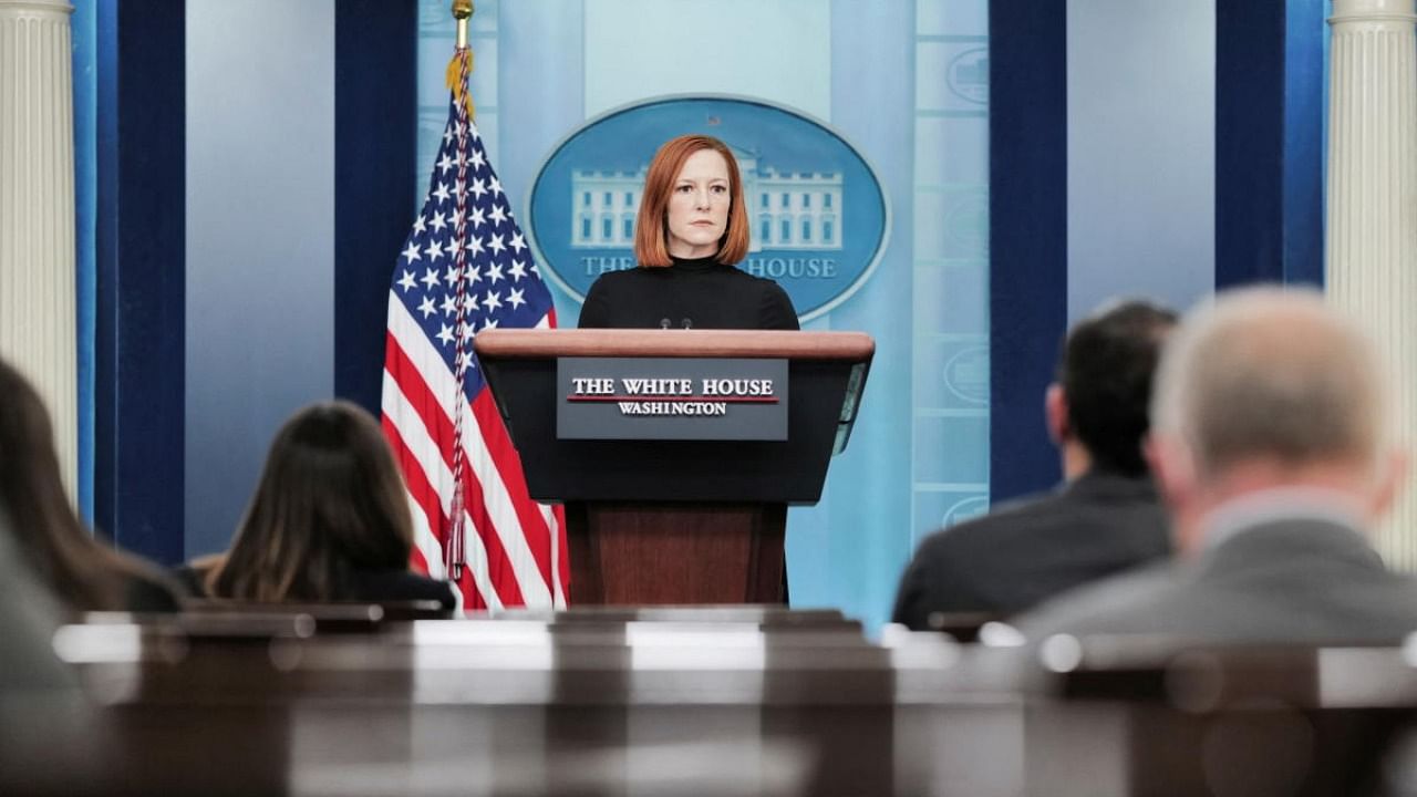 White House press secretary Jen Psaki. Credit: Reuters photo