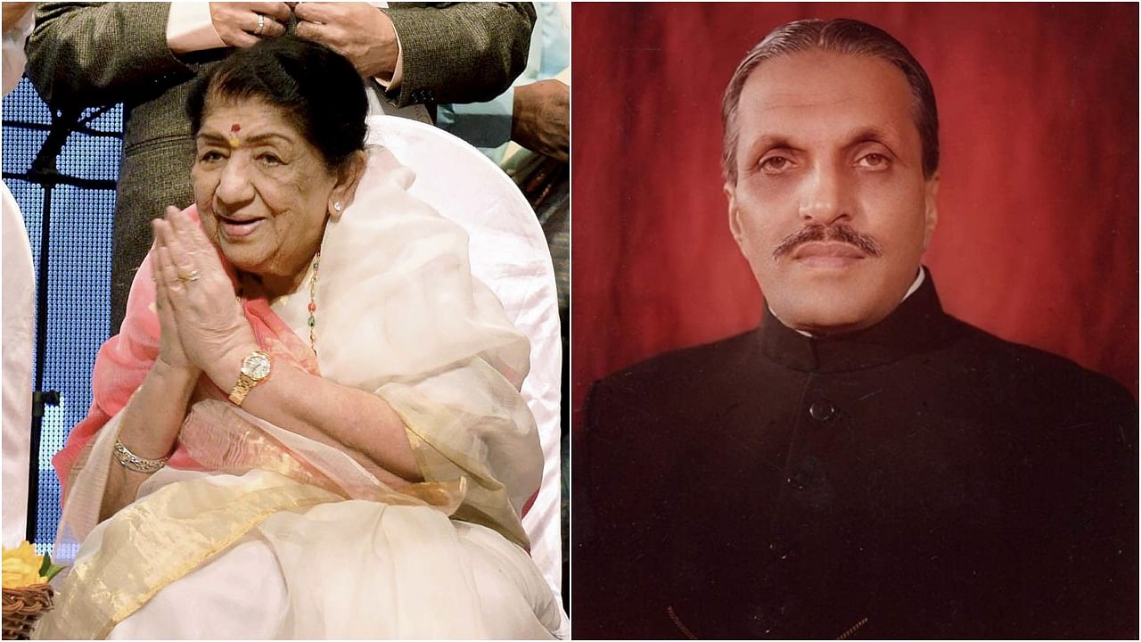 Laga Mangeshkar (left) and Pak dictator Zia-ul-Haq. Credit: PTI/Wikimedia commons photos