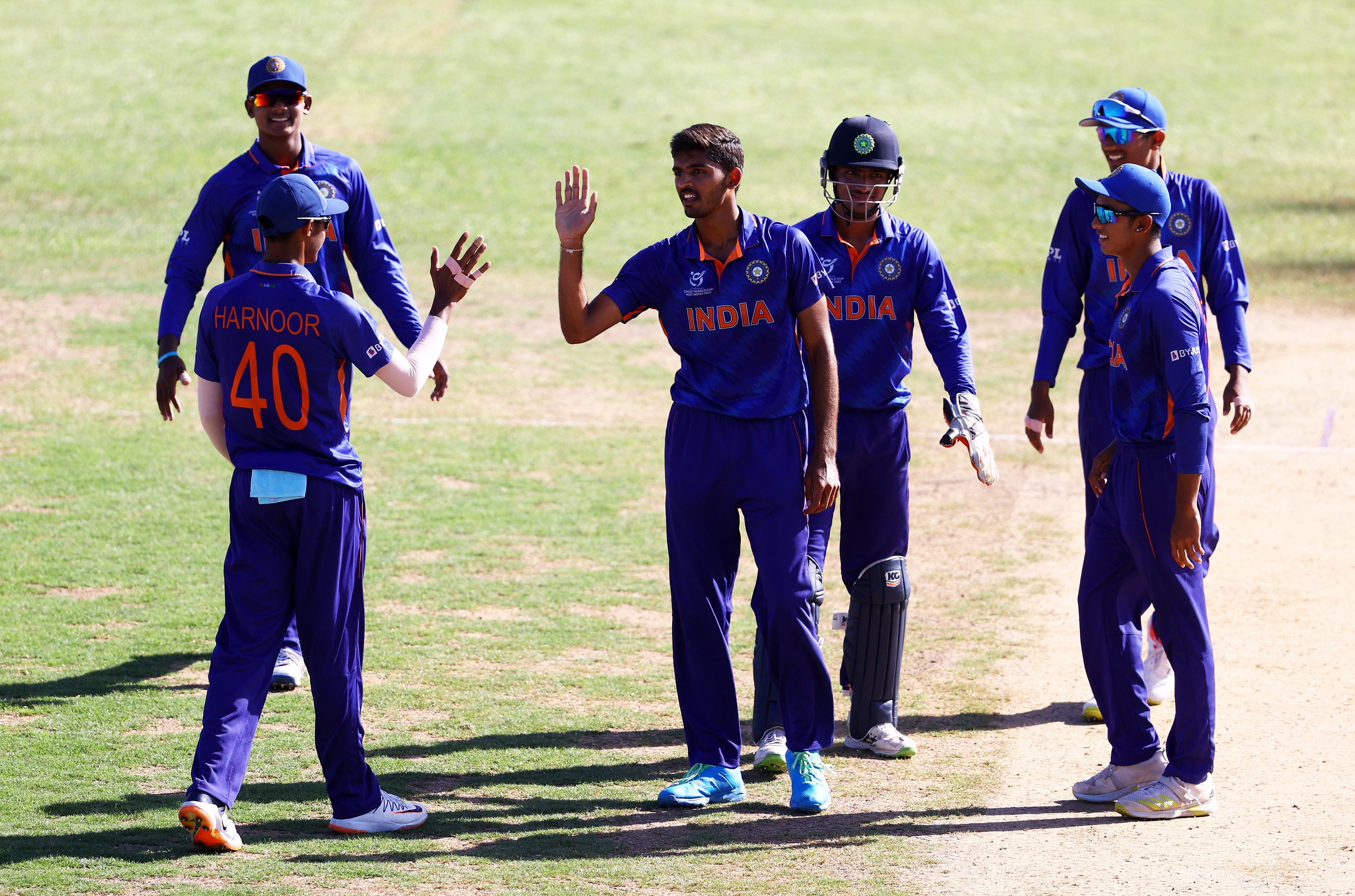 India were peerless with spin, with Vicky Ostwal the stand-out bowler. Credit: PTI Photo