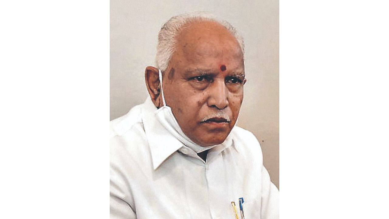 Former chief minister and senior BJP leader B S Yediyurappa. Credit: DH File Photo