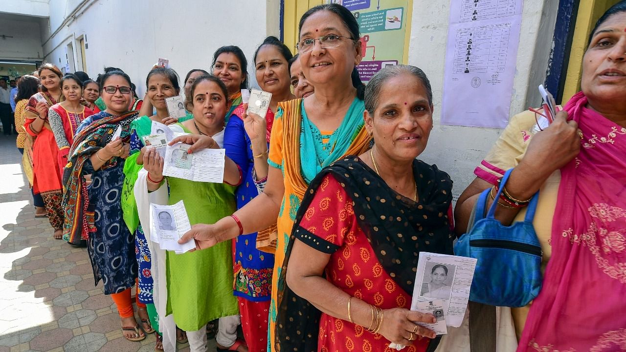 Uttar Pradesh has over 8.04 crore male voters and over 6.98 crore women voters. Credit: PTI File Photo
