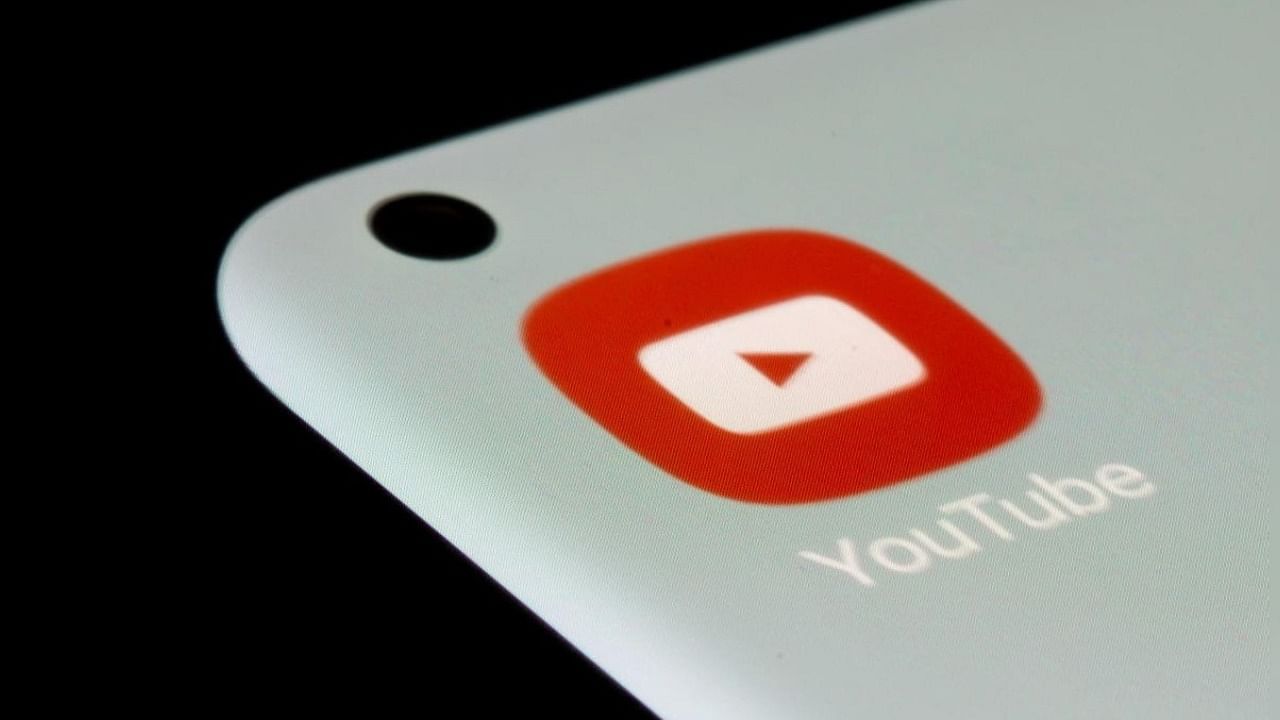 YouTube app on an Android phone. Credit: REUTERS