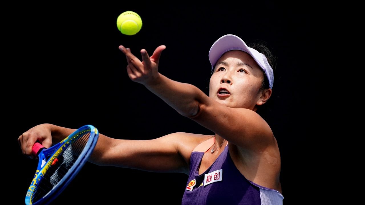 Chinese tennis player Peng Shuai. Credit: Reuters File Photo