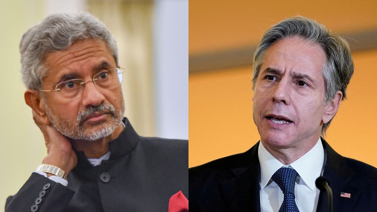 External Affairs Minister S Jaishankar (L) and US Secretary of State Antony Blinken. Credit: PTI, Reuters File Photos
