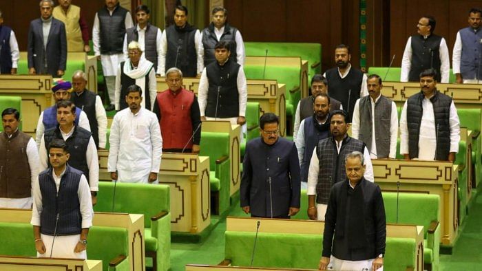 Mishra read out the Preamble to the Constitution and basic duties before delivering the address in the House. Credit: PTI File Photo