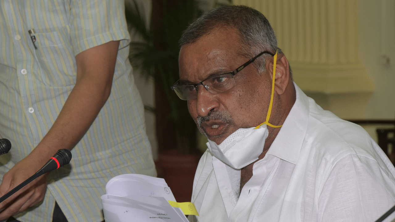 Law Minister J C Madhuswamy, Credit: DH Photo