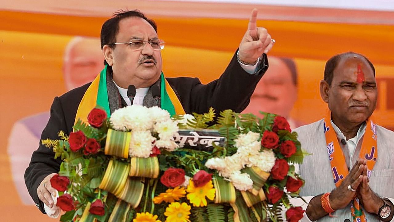 BJP president J P Nadda. Credit: PTI Photo