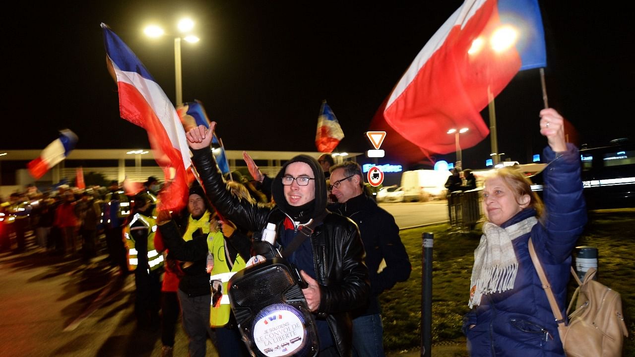 A view of the demonstrations. Credit: AFP Photo