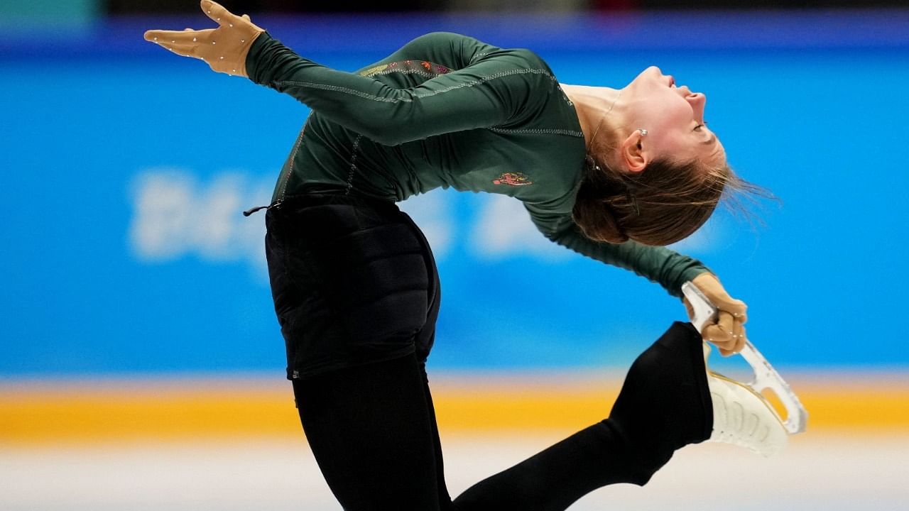 The 15-year-old Russian figure skater Kamila Valieva. Credit: Reuters Photo