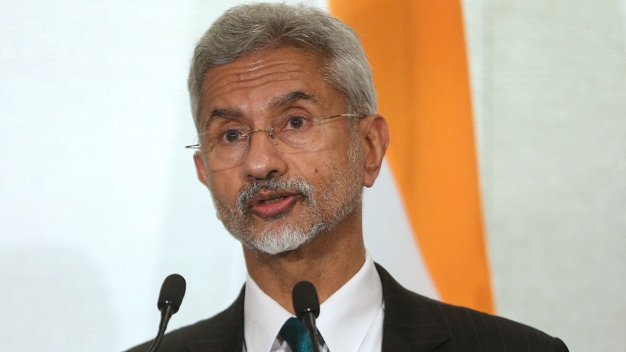 S Jaishankar, India's Minister of External Affairs participates in the Quad foreign ministers' press conference in Melbourne, Friday. Credit: AP/PTI File Photo
