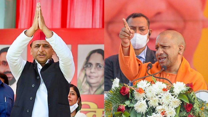 SP chief Akhilesh Yadav and UP CM Yogi Adityanath. Credit: PTI File Photos