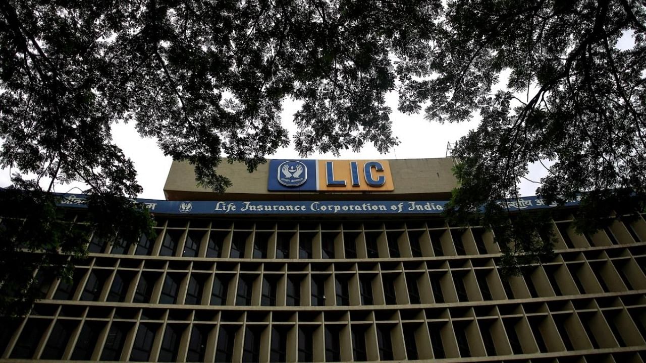 An exterior view of Life Insurance Corporation of India's (LIC) Mumbai headquarters. Credit: Reuters Photo