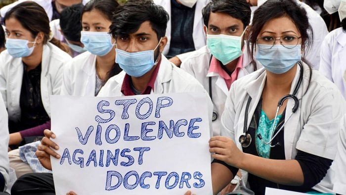 The resident doctors of the LHMC along with other resident doctors of several hospitals across the country had staged protests for immediate NEET PG counselling in December last year. Credit: PTI File Photo