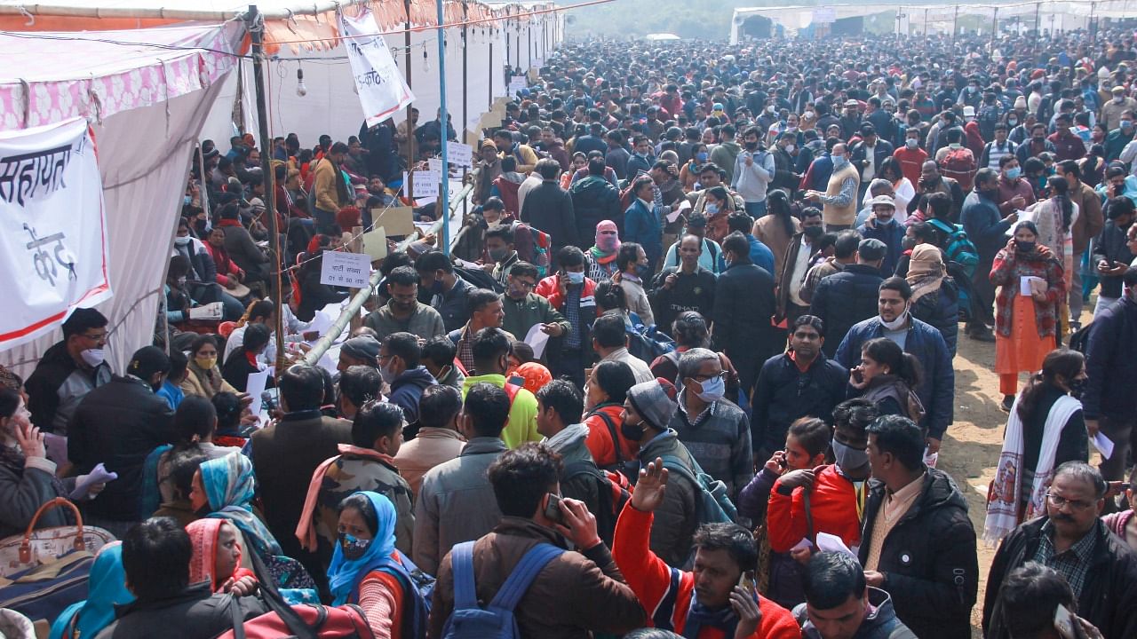 The crowds are back in Moradabad, but traders say parties are centring their speeches on religious issues and not business revival. Credit: PTI Photo