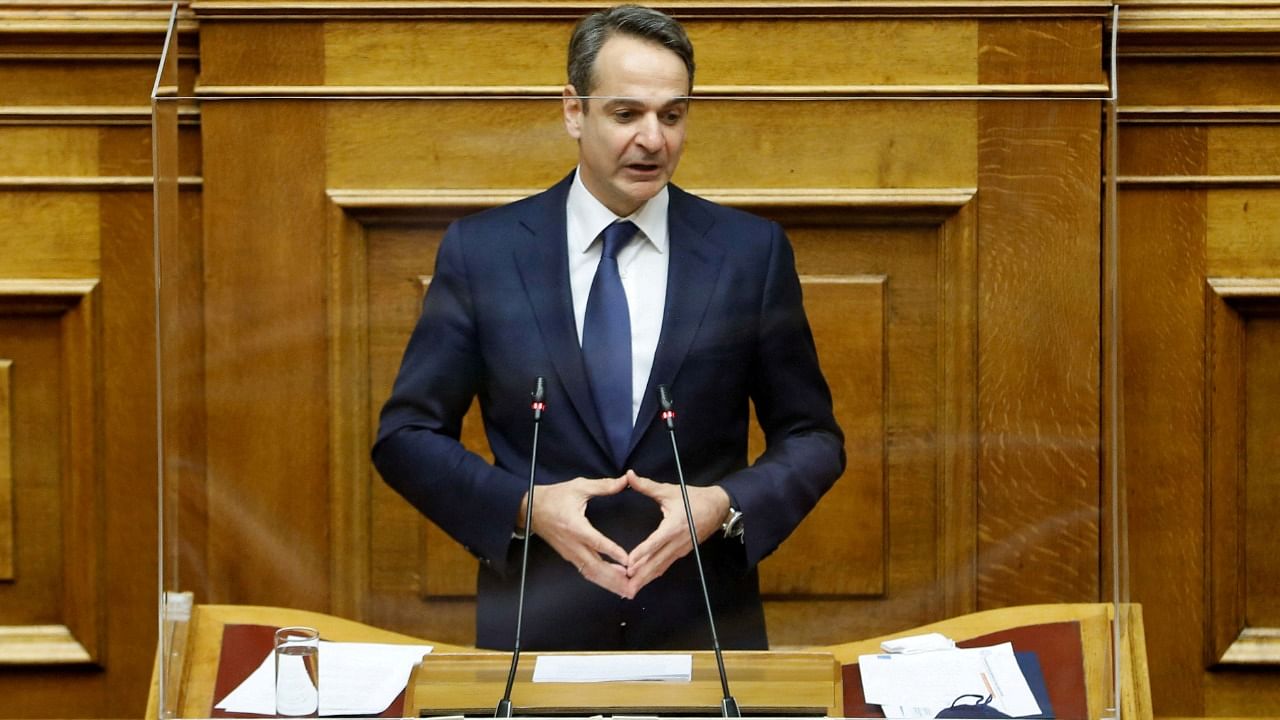Greek Prime Minister Kyriakos Mitsotakis. Credit: Reuters File Photo