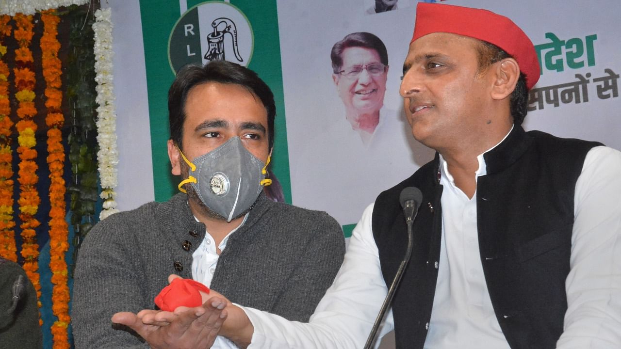 Jayant Chaudhary has teamed up with the Samajwadi Party for the UP elections. Credit: PTI Photo