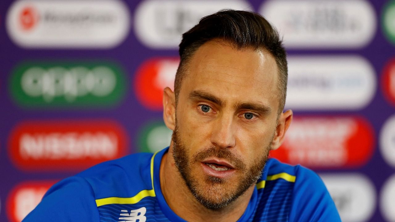 RCB's newly-acquired batter Faf du Plessis. Credit: Reuters File Photo