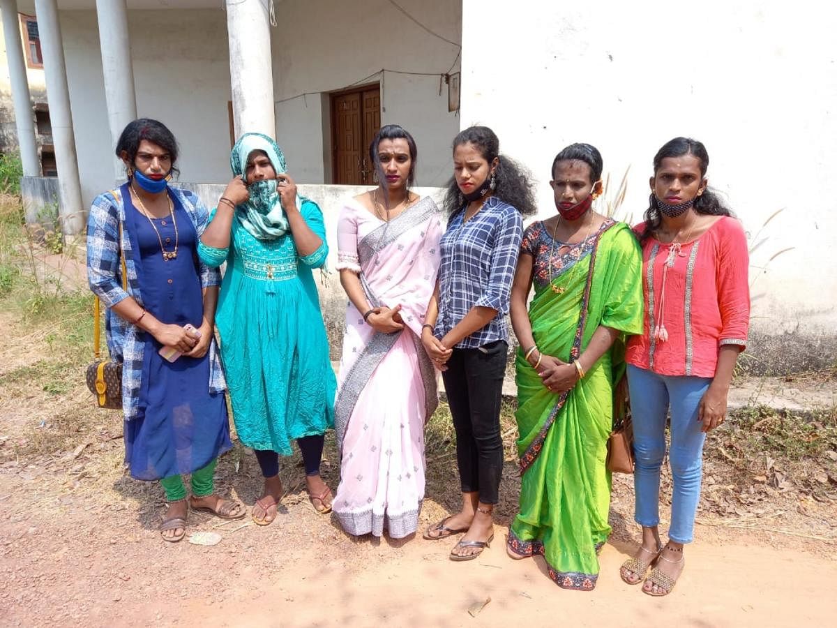 Six members of the transgender community who attempted to disrupt social worker Asif Apathbhandava's indefinite agitation against the toll plaza near NITK were arrested and produced before a city court in Mangaluru on Wednesday.