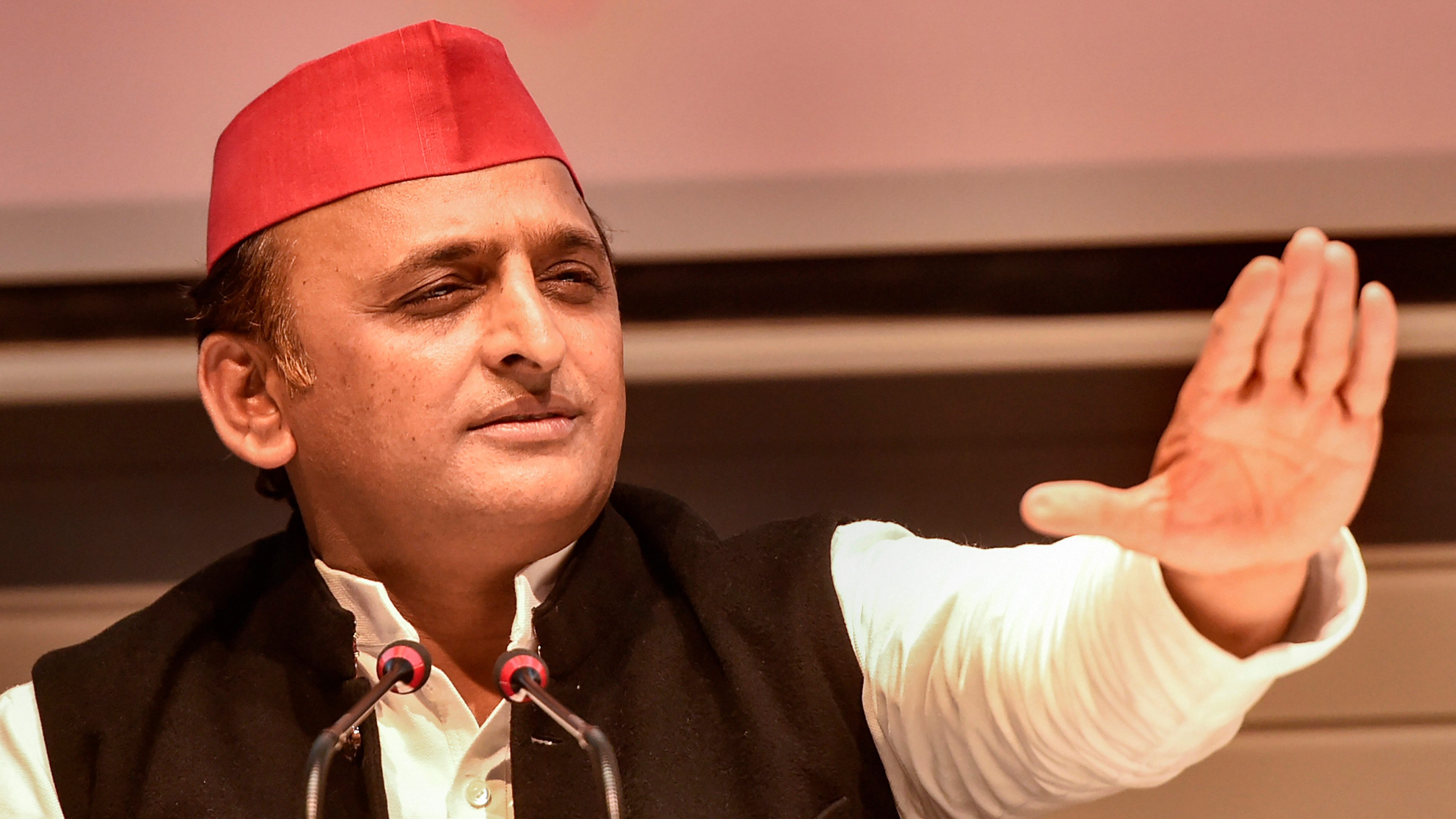 Faced with continuous attacks on the law-and-order situation during his government, Yadav said those who want to take law in their hands need not vote for his party in the coming elections. Credit: PTI File Photo