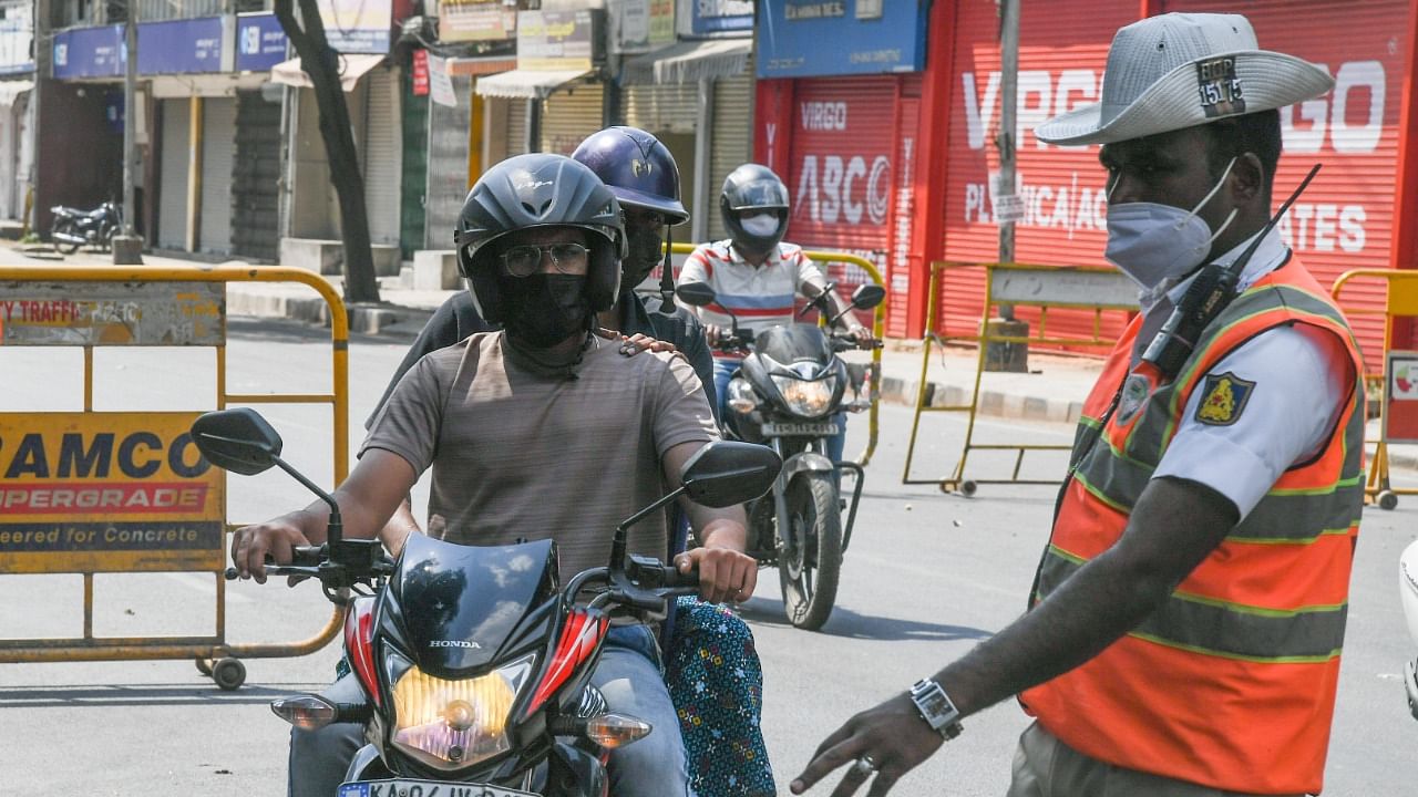 According to the order issued by police commissioner Kamal Pant, movement of all vehicles and activities are prohibited, except those exempted. Credit: DH Photo