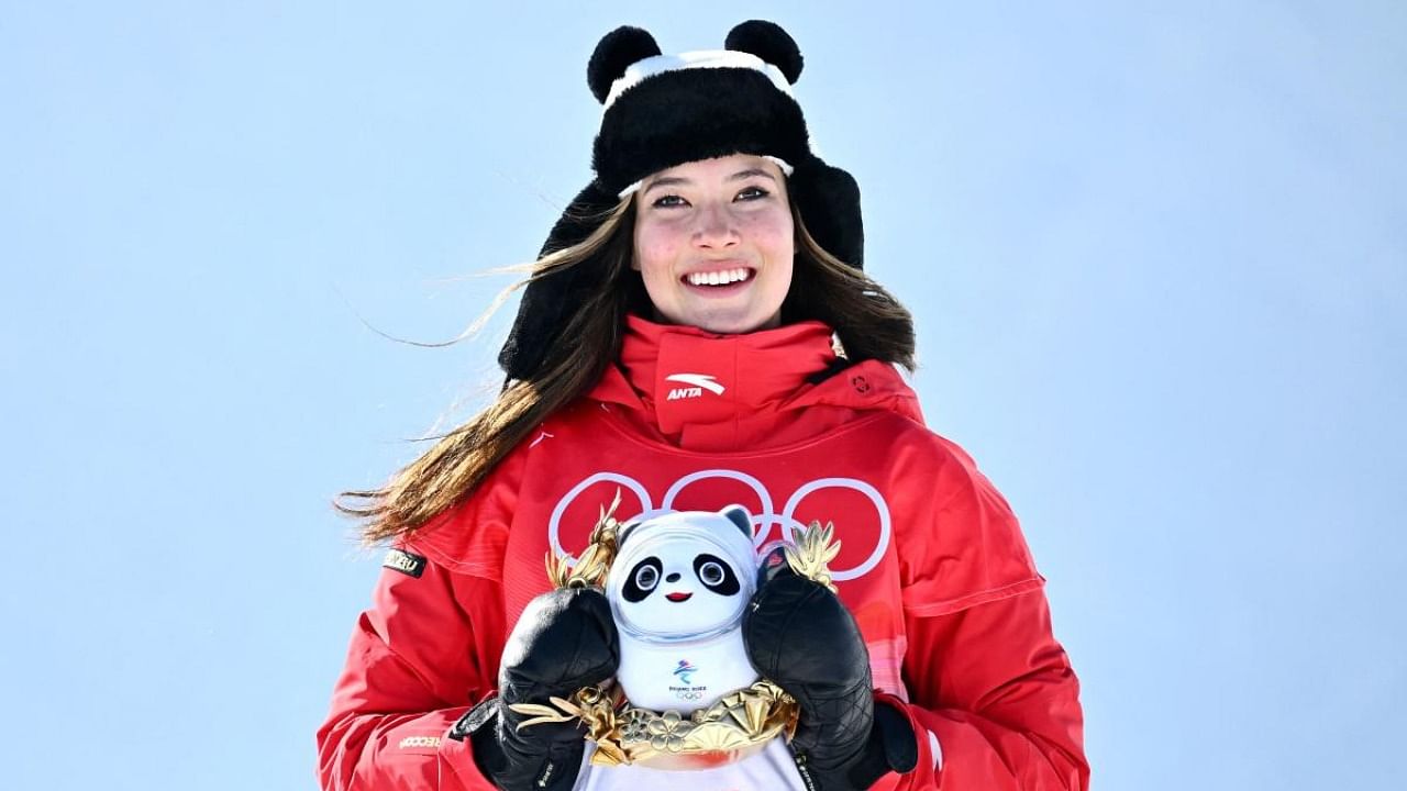 The 18-year-old set the seal on a hugely successful Games with another commanding performance, clinching the title before she had even started her third and final run. Credit: AFP Photo