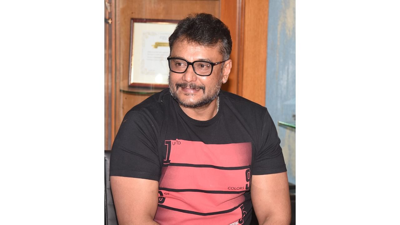 Actor Darshan Thoogudeepa. Credit: DH Photo