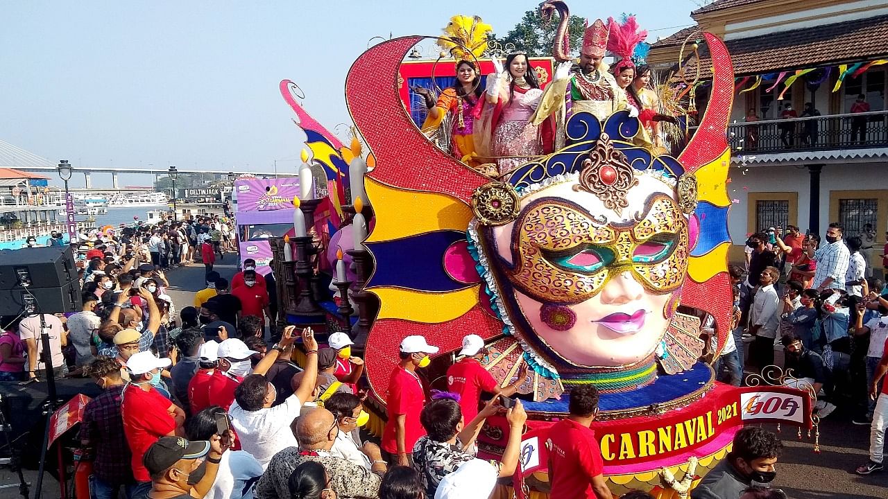 The Goa Carnival in 2021. Credit: PTI Photo