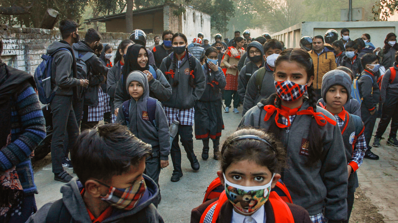 Schools reopen in Moradabad. Credit: PTI Photo