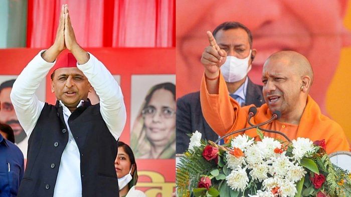 SP chief Akhilesh Yadav and UP CM Yogi Adityanath. Credit: PTI File Photos